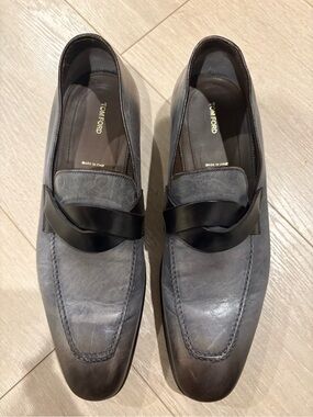 Tom Ford Burnished Leather Elkan Men’s Dress Shoes Size 7.5